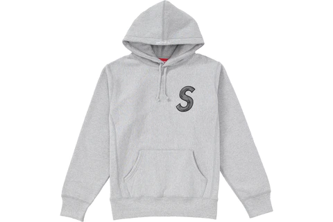 Supreme Sweetshirt FW18 S Logo Grey Hoodie | LOFT